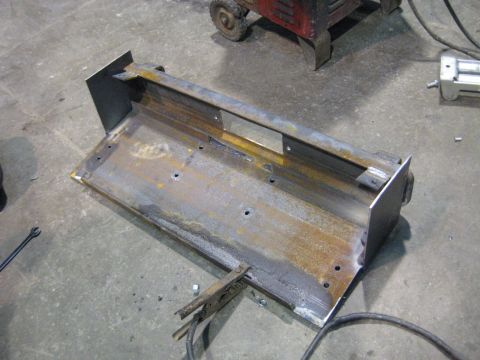 1978 Ford Bronco - Custom metal fabrication project in progress, showing a raw steel component.