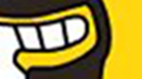 1971 Ford Ranchero - Close-up of a cartoon character's mouth with a Supermotors logo visible.