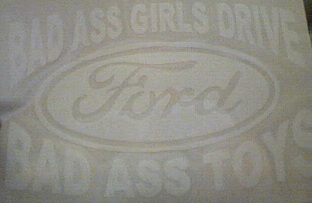 New sticker, getting ready to be put on the bronco.