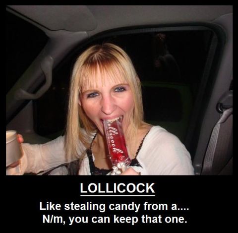 2006 Ford E350 - A woman enjoys a lollipop while inside a vehicle, with text overlay referencing 'Lollilock'.