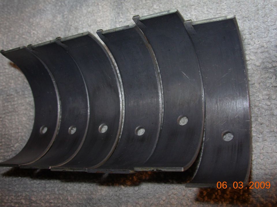Engine bearings with date stamp 06.03.2009