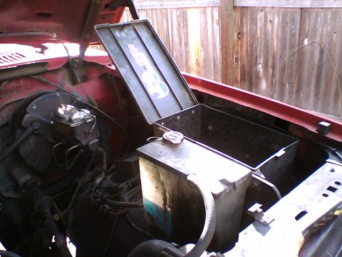 1981 Ford Bronco - My brother found me a stock underhood toolbox. Score!!