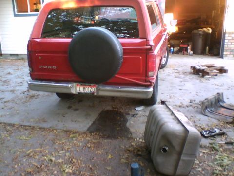 1981 Ford Bronco - Punched a nice hole in the gas tank a few years ago. THAT was fun. Try driving 40 miles out of the mountains while gas is pouring out the b…
