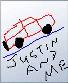 1981 Ford Bronco - My brother drew a picture on his cell phone and texted it to me while we were driving.