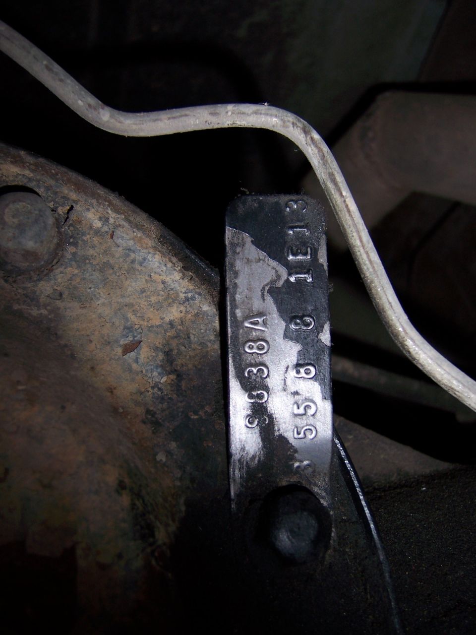 VIN tag with S838A and 55881E13