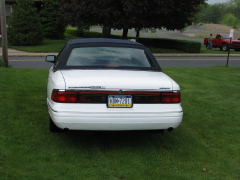 1996 Mercury Grand Marquis - This 1996 Mercury Grand Marquis convertible sedan is seen from the rear, displaying its Pennsylvania license plate.