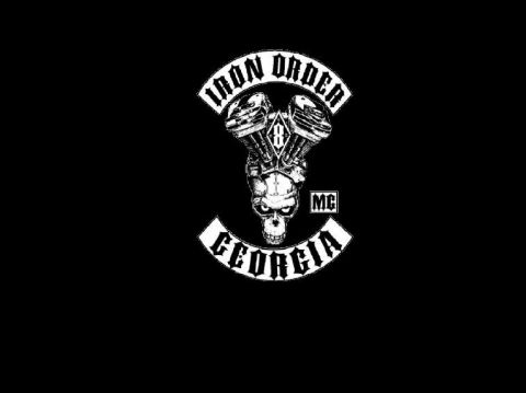 2006 Harley-Davidson Sportster Custom - Logo for the Iron Order Motorcycle Club, Georgia chapter.