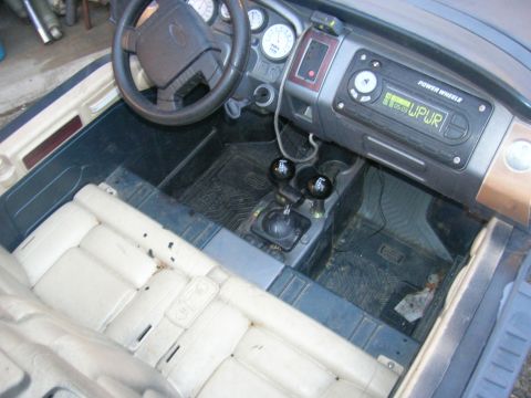1996 Ford Bronco - Interior view of a toy vehicle, not a 1996 Ford Bronco.