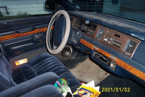1992 Mercury Grand Marquis - Interior. messy.