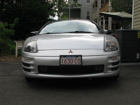 2001 Mitsubishi Eclipse - Silver 2001 Mitsubishi Eclipse parked outdoors, front view.