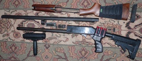 2006 Ford E350 - Middle of gun mod. Couldn't figure how to take the front grip off, I figured out I could use my Leatherman needle-nose to loosen the ring o…