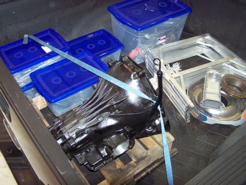1973 Ford Ranchero - there is literally a truck-load of stuff inside a transmission! no wonder it weighs 150 pounds!