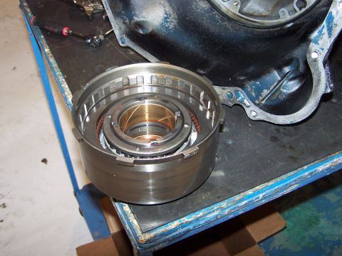 1973 Ford Ranchero - this is the reverse-high clutch hub; the intermediate band rides on this shell.