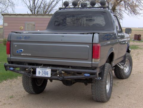 1987 Ford Bronco - This 1987 Ford Bronco is equipped with a custom rear bumper and auxiliary lighting.