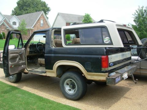 1983 Ford Bronco - After removing all the trim, bolts, & clips (including the '78-91 alignment pins), the shell can be lifted (so the '92-96 alignment pins cl…