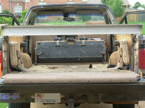 1983 Ford Bronco - It's obviously better, though not quite as flat as I had hoped. But the gap between the t/g & bumper is now ~2x what it was this morning, a…