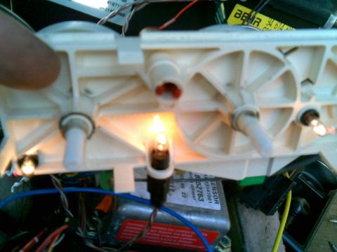 1996 BMW Z3 - i joined the 2 original power wire pairs together and tapped all 3 bulbs off the 2, so the added draw and dimmer control would be more even…