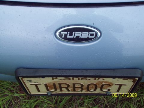 1995 Ford Probe - pic of custom "turbo" badge in place of original ford badge