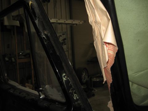 1966 Ford F-100 - There are two screws on the outside of the door for the vent window. Remove these.