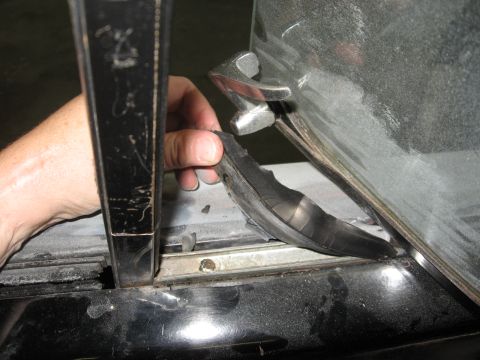 1966 Ford F-100 - Just pull the rubber back to get to the screw.