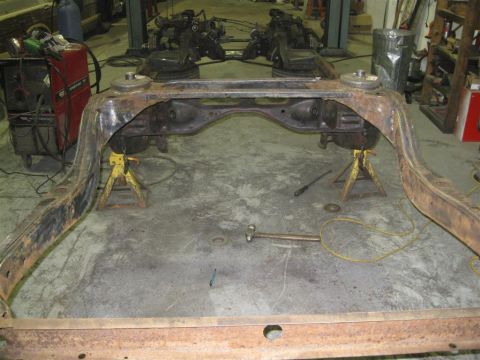1984 Ford LTD Crown Victoria - After cleaning some of the rust off the rear crossmember, i could see through it.