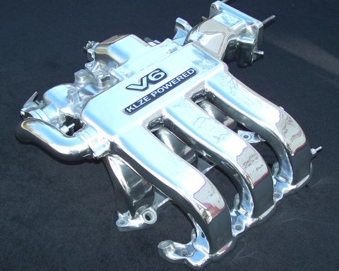 1995 Ford Probe - A nice pic of the ported and show polished klze intake manifold