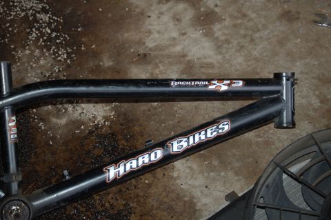 1991 Ford Escort - Haro Bikes frame with Backtrail X3 model designation visible.