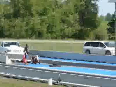 1994 Ford F-150 - 2nd pass of the year and thats as fast as she'd go that day. Still spun but not as bad as most passes. Ended up running a 6.84@101.25.