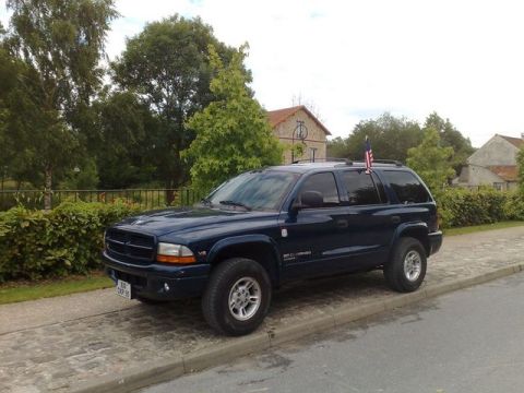 1991 Ford LTD Crown Victoria - SUV parked on a cobblestone street with a building and trees in the background.