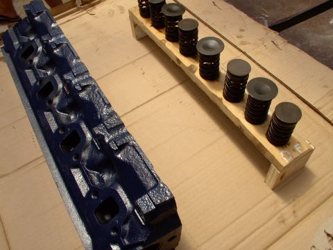 1986 Ford Bronco - Once all traces of the valve grinding paste have been cleaned out of the seats and ports and off the valves, it's time to re-install the va…