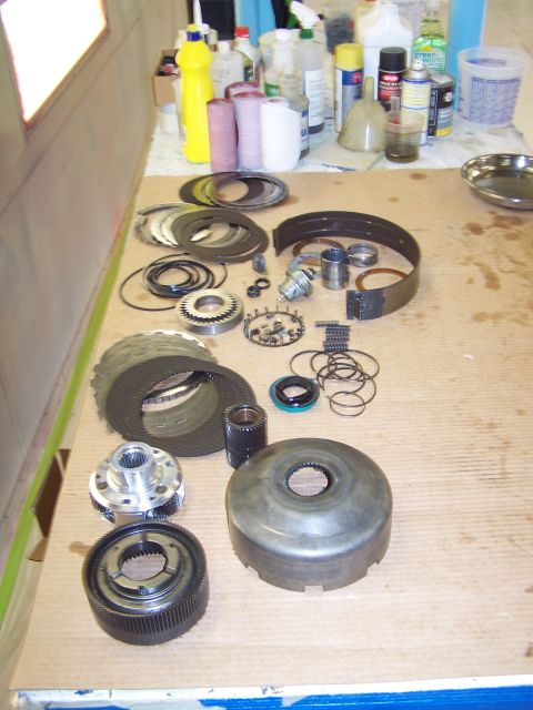 1973 Ford Ranchero - all these parts were replaced! all the clutch plates, all the steel plates, the intermediate band, the pump gears, the modulator, a couple…