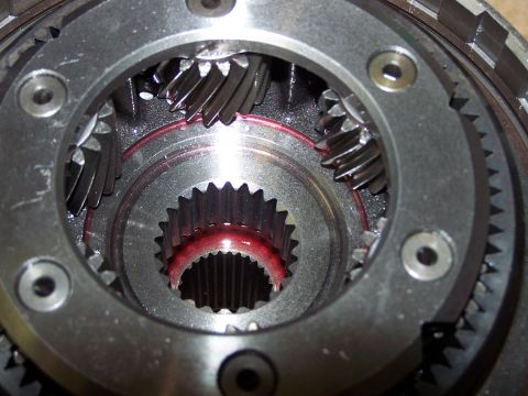 1973 Ford Ranchero - this is the 6 pinion, wide-ratio planetary set I installed; it's the stock part out of the Ford E40D 4spd auto transmission. I installed it…