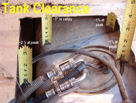 1983 Ford Bronco - Tank Clearances for standard body mounts in good condition (these are Energy polyurethane). Collapsed mounts will provide less clearance; a…