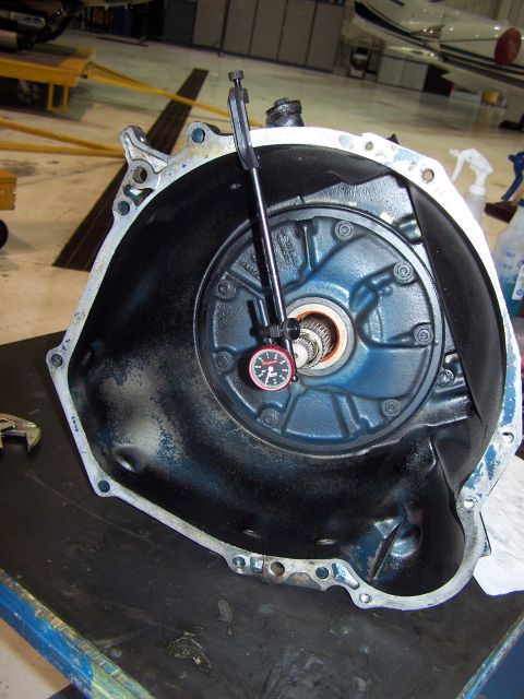 1973 Ford Ranchero - checking the endplay on the input shaft.