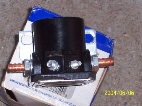 1990 Ford Bronco - Starter solenoid part shown on its product packaging.