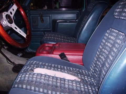 1982 Ford Bronco - Another interior shot. Those low back seats are really comfortable but not the safest if in a collision.