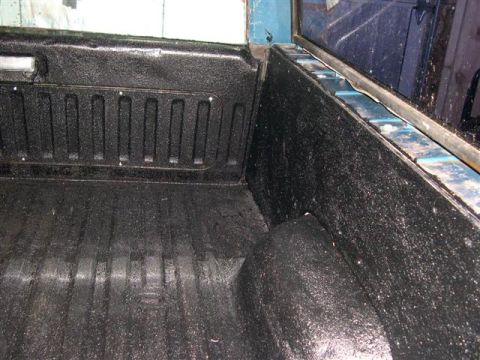 1982 Ford Bronco - One more shot of bedliner and the 3/4 inch plywood side panels.