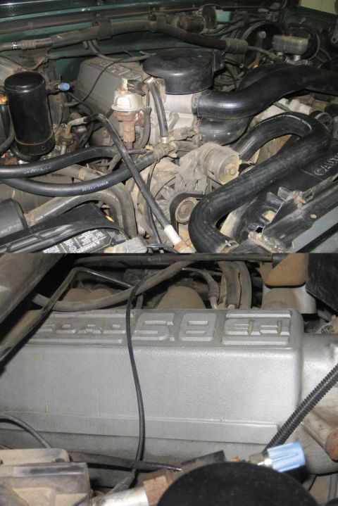 1989 Ford Bronco - Stock 351W ... from when the Gas Guzzlers where king ...