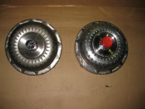 1984 Ford LTD Crown Victoria - One is good, two are better! The used 2500 rpm stall is on the left and the brand new 3500 rpm stall is on the right. Had to wash all the d…
