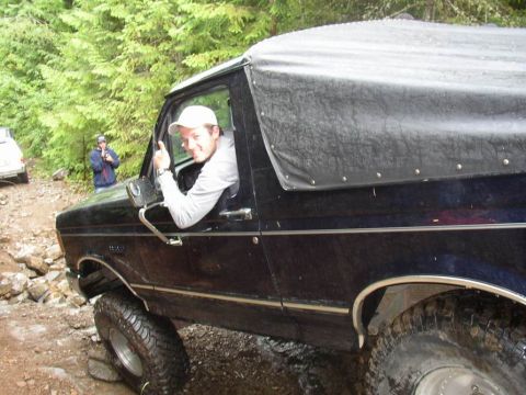 1988 Ford Bronco - me with a thumbs up