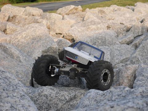 1984 Ford Bronco II - This remote-controlled truck is designed for off-road adventures on rough terrain.