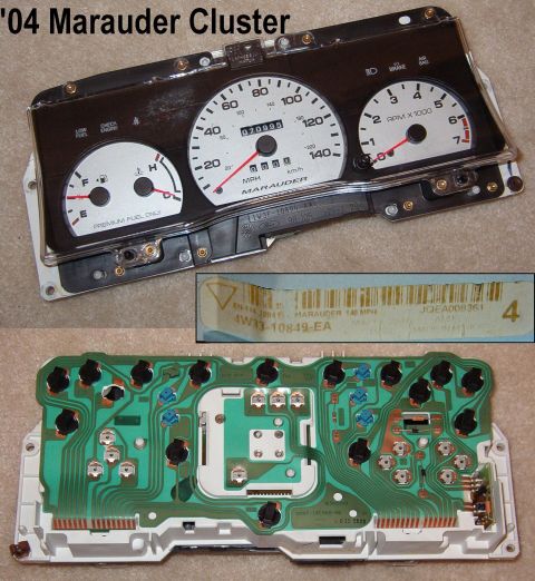 1994 Ford Crown Victoria - SOLD '04 Marauder Instrument Cluster