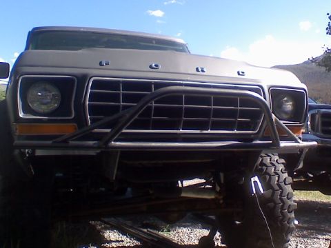1978 Ford Bronco - This 1978 Ford Bronco features a custom front bumper and grille guard, suggesting off-road modifications.