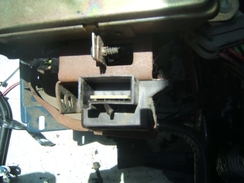1988 Ford Bronco - This image shows a close-up of a vehicle's electrical connector and wiring, not a specific model year.