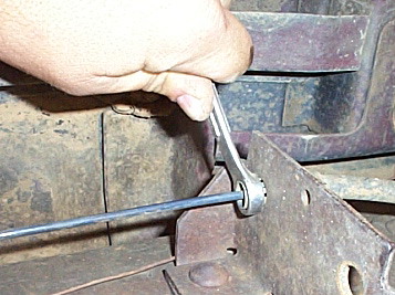 1983 Ford Bronco - This is the easiest way to remove e-brake cable sheaths: slide a 1/2" box-end wrench over the end of the cable & use it to release all…