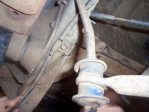 1983 Ford Bronco - I don't remember what I was trying to show with this, but the foreground is the sway bar end link bushings (blue poly from DayStar) and my…