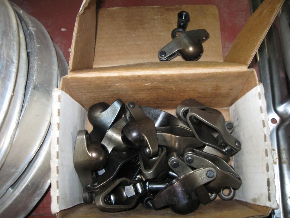 Box of metal rocker arms