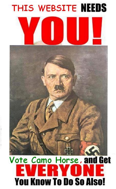 1978 Ford Bronco - A propaganda poster Adolf Hitler with a call to action for website engagement.