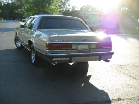 1988 Mercury Grand Marquis - Rear view of a 1988 Mercury Grand Marquis LS with a vinyl roof.