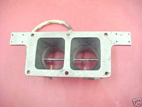 1972 Ford Ranchero - This is a dual throttle body assembly, likely for an aftermarket performance application.